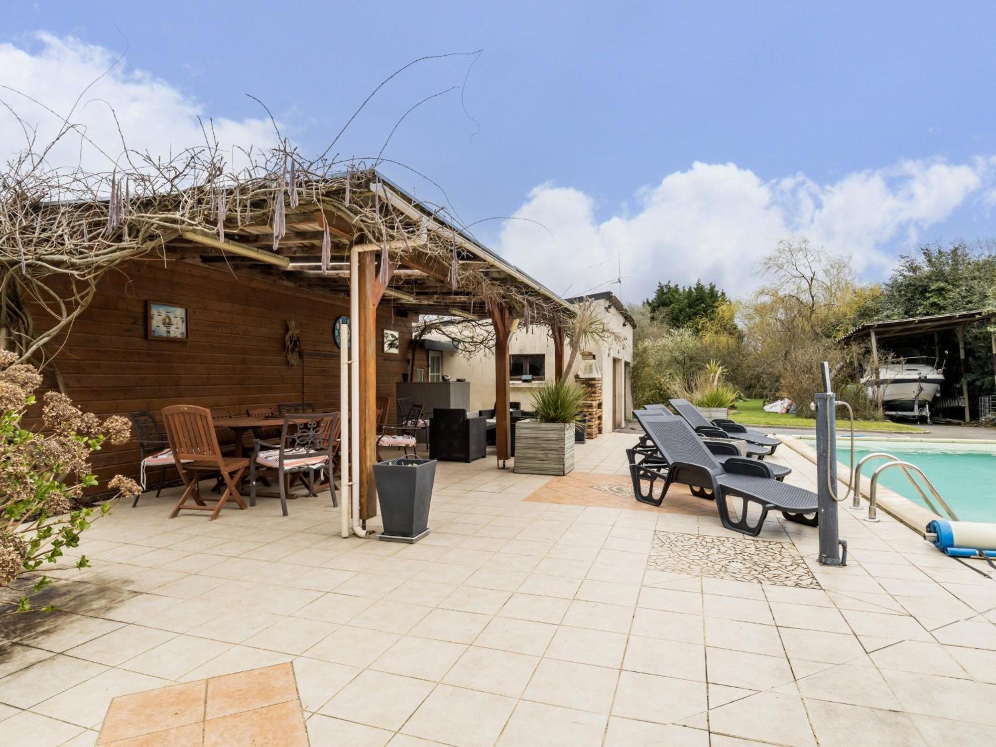 Maison Familiale Avec Piscine Chauffee, Proche Plages Et La Baule - Fr-1-306-1266 Villa Saint-Molf Bagian luar foto